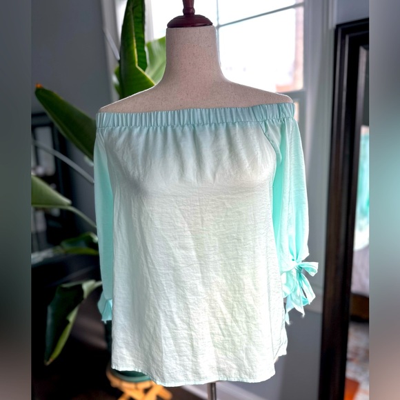 Bar III Tops - Off the shoulder top